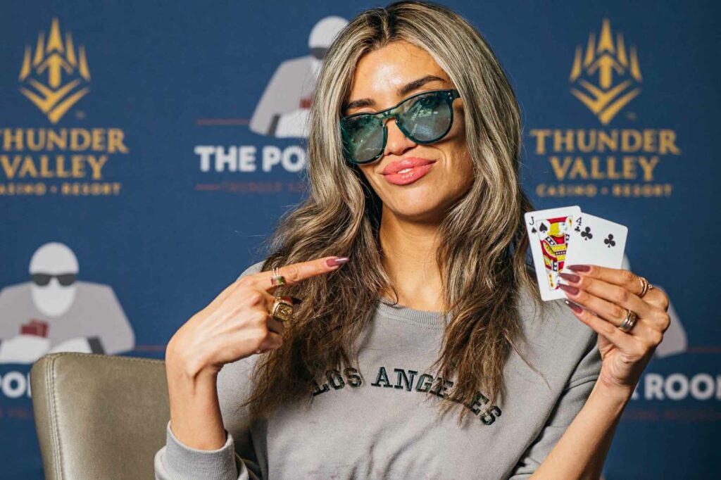 Robbi Jade Lew Wins Poker Tournament, References Cheating Allegations in Winners Photo