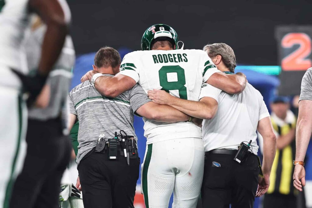 New York Jets Quarterback Aaron Rodgers Leads NFL Comeback Player of the Year Betting Favorites