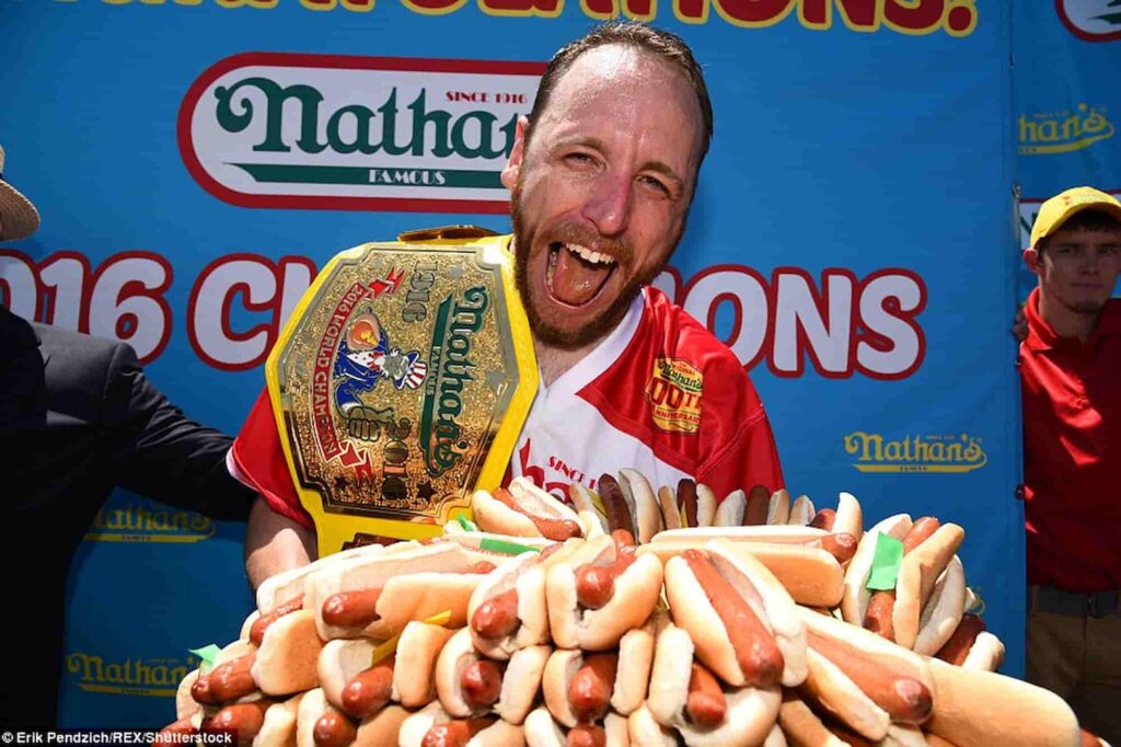 Joey Chestnut Banned From Nathan’s Hot Dog Eating Contest
